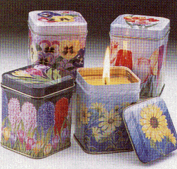 Floral Candle Tin